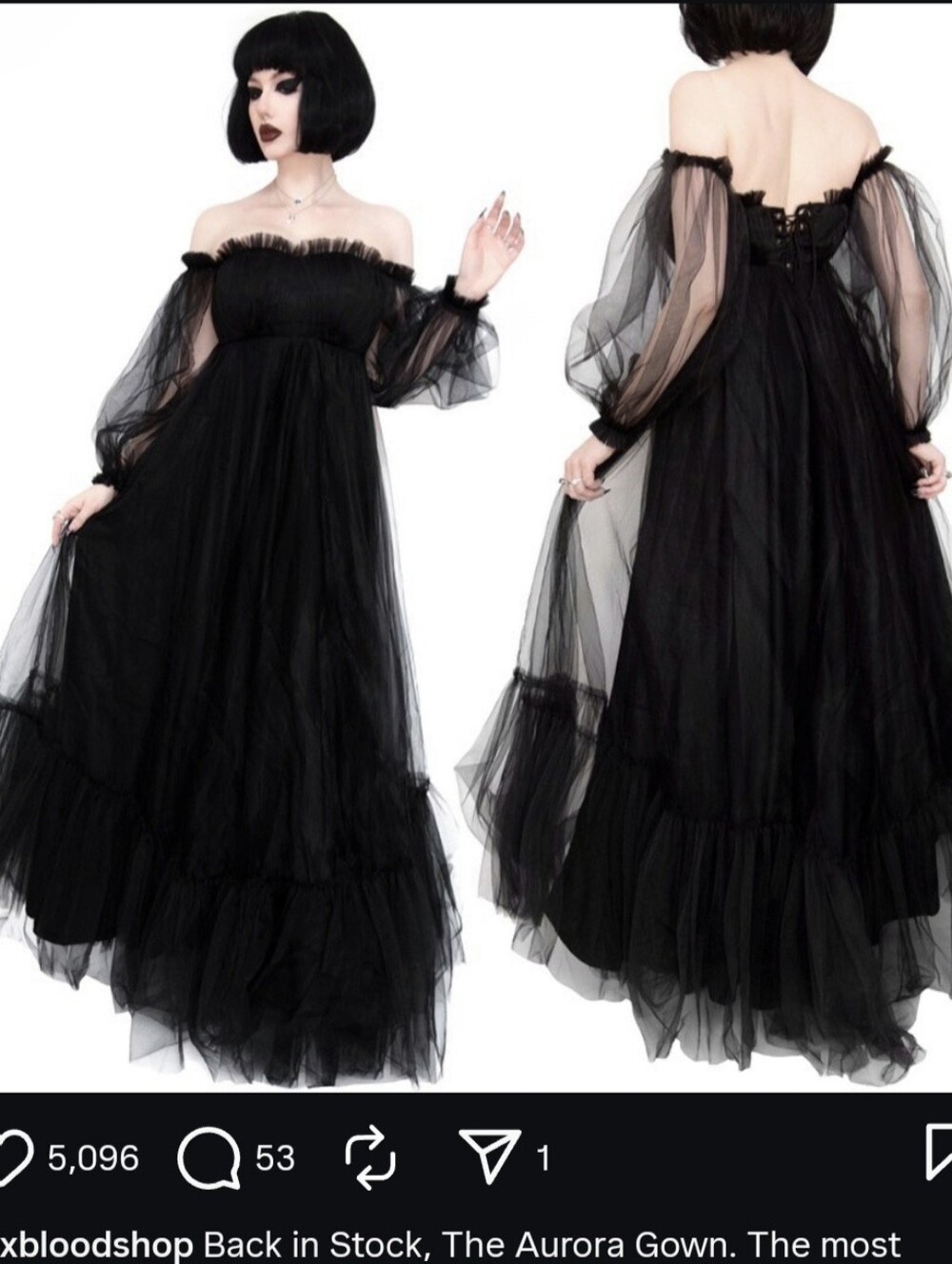 Foxblood Aurora Gown XL - Picture 4 of 6